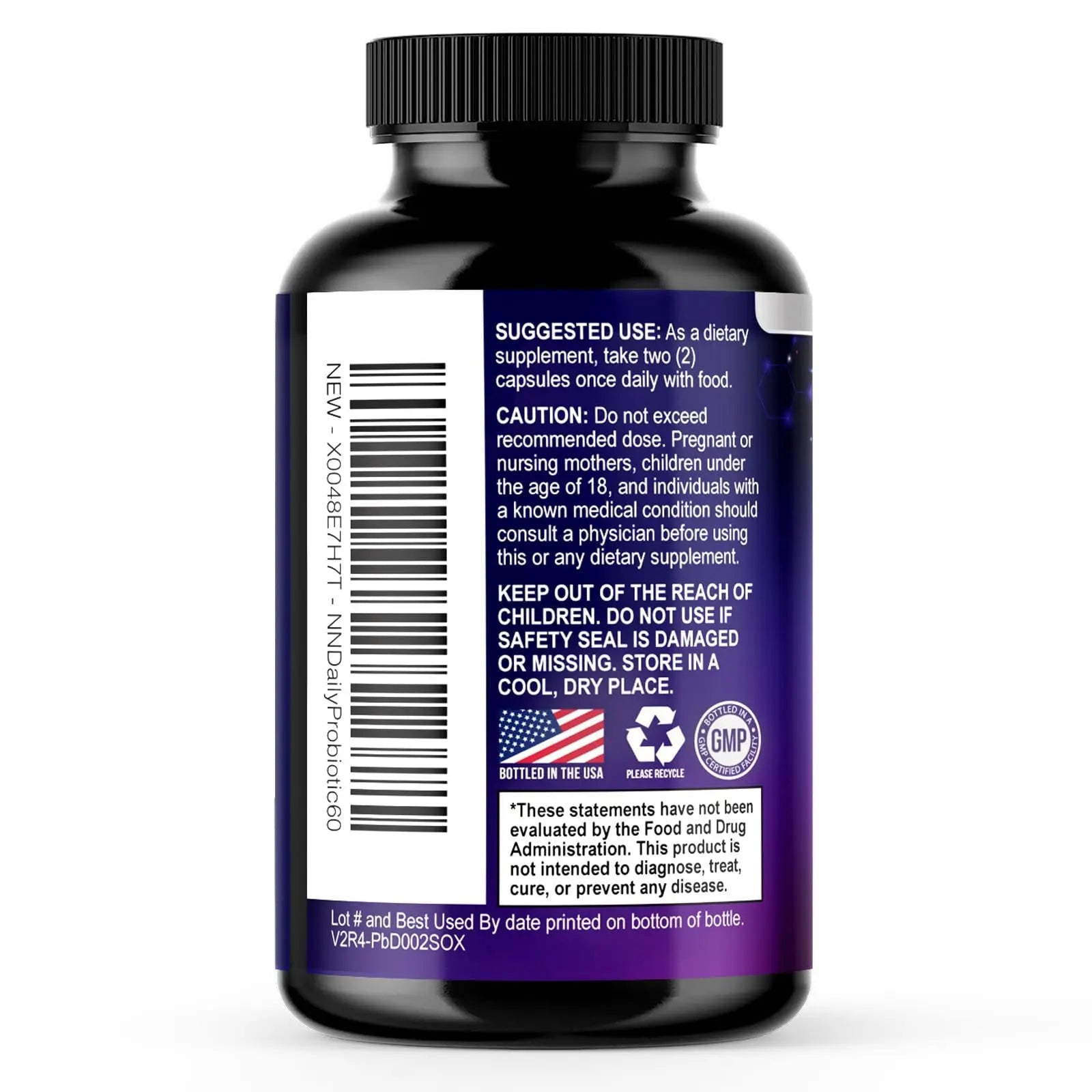 Probiotics 100 Billion CFU Per Serving - 10 Probiotic Strains & Prebiotics - Digestive Gut Health, Immune Support & Occasional Constipation, Gas & Bloating - Daily Supplement For Adults - 60 Capsules - Maple Wellness Supplements