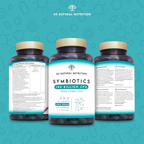 Probiotics 150 Billion CFU - 20 Strains with Prebiotics & Zinc. Highest Concentration - Maple Wellness Supplements
