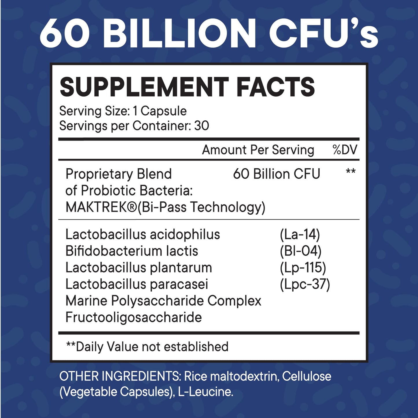 Probiotics 60 Billion CFU with Prebiotic Formula - Probiotics for Women and Men and Adults, 100% Natural Digestive Enzymes, - Maple Wellness Supplements