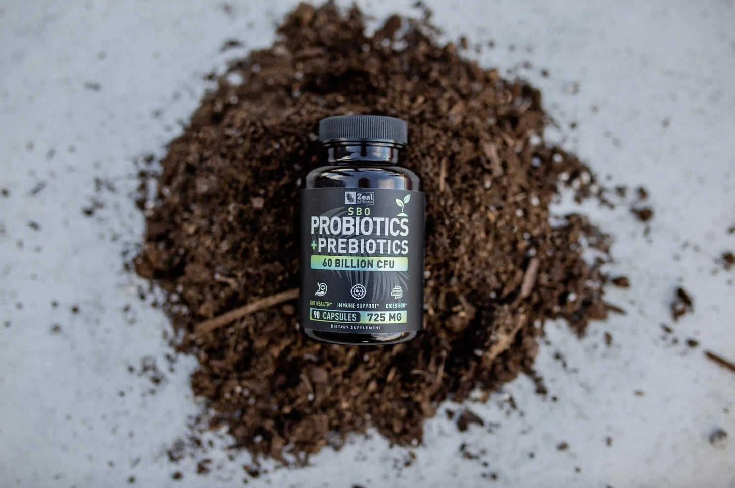 Probiotics and Prebiotics + SBO Probiotics (60 Billion CFU | 90 Capsules) Acidophilus Probiotic w. Saccharomyces Boulardii, Bifidobacterium + Spore Probiotic & Organic Sprouted Prebiotic Fiber Blend - Maple Wellness Supplements