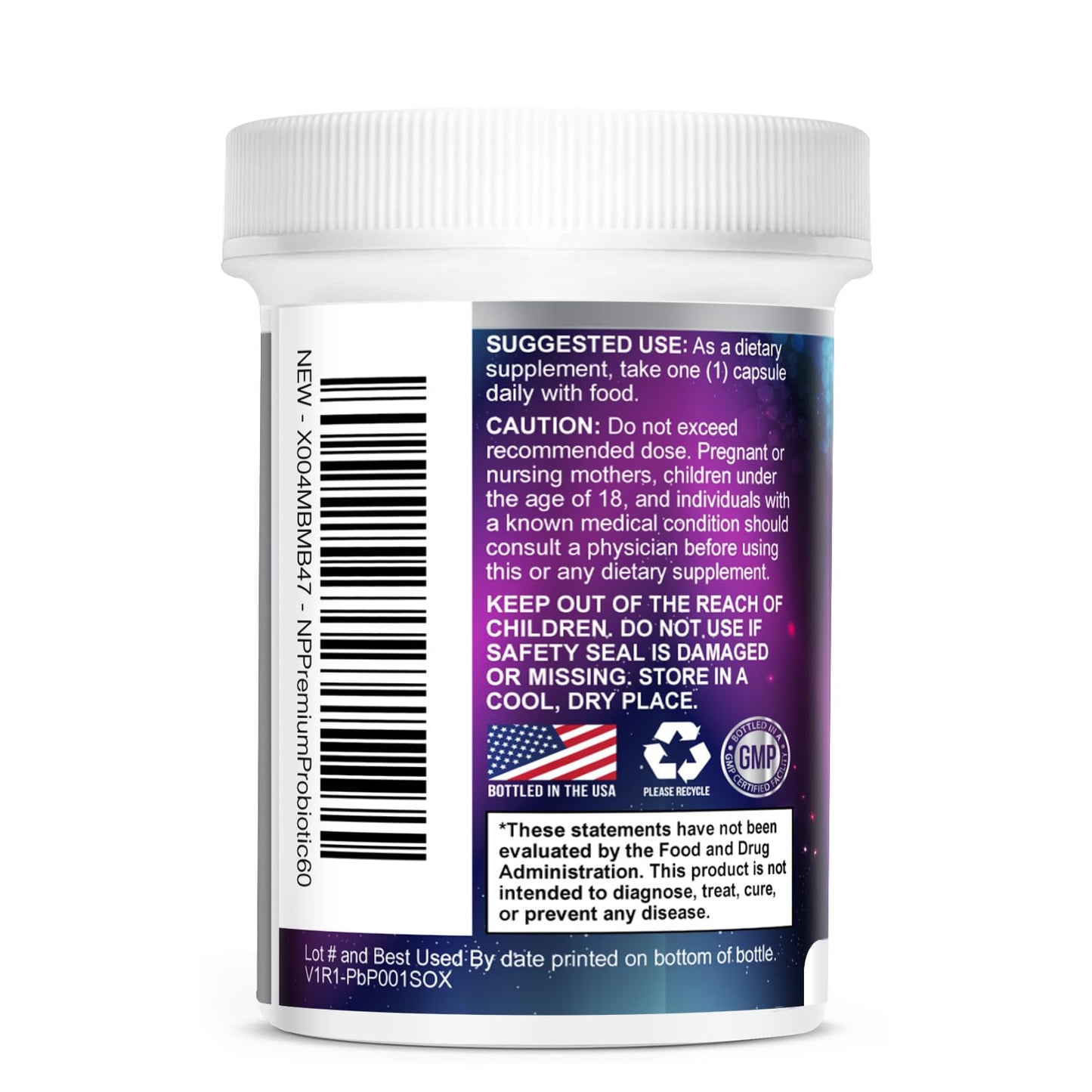 Probiotics for Digestive Gut Health - 100 Billion CFU Per Capsule, 16 Premium Strains & Prebiotics - Best Probiotics for Women & Men, Occasional Constipation - Maple Wellness Supplements