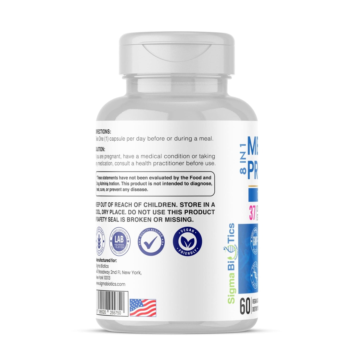 Probiotics for Men - 150 Billion CFU Acidophilus Capsules with Prebiotics & Postbiotics - Supports Gut Microbiome, Colon & Immune Health - Maple Wellness Supplements