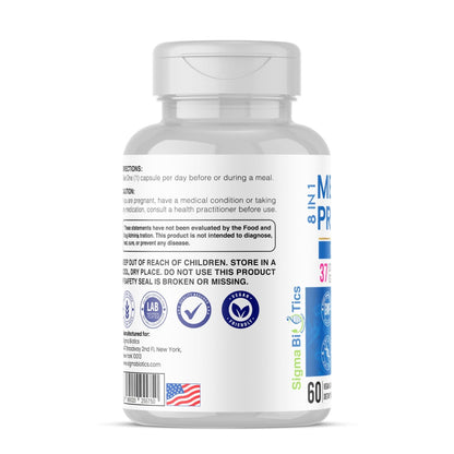Probiotics for Men - 150 Billion CFU Acidophilus Capsules with Prebiotics & Postbiotics - Supports Gut Microbiome, Colon & Immune Health - Maple Wellness Supplements