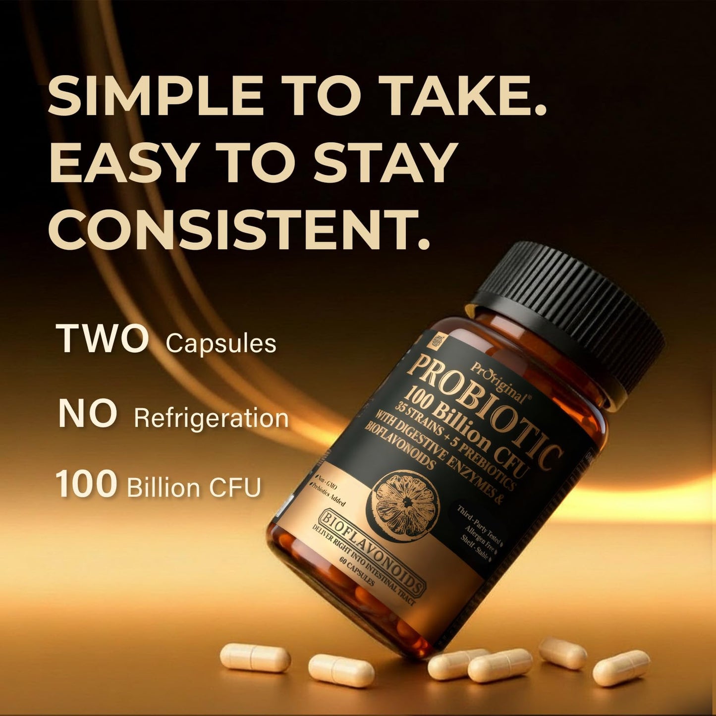 Probiotics with Prebiotics for Men and Women - 35 Strains Probiotics 100 Billion CFU for Gut & Digestive Health, Vegan Acidophilus Probiotic Supplement - Maple Wellness Supplements