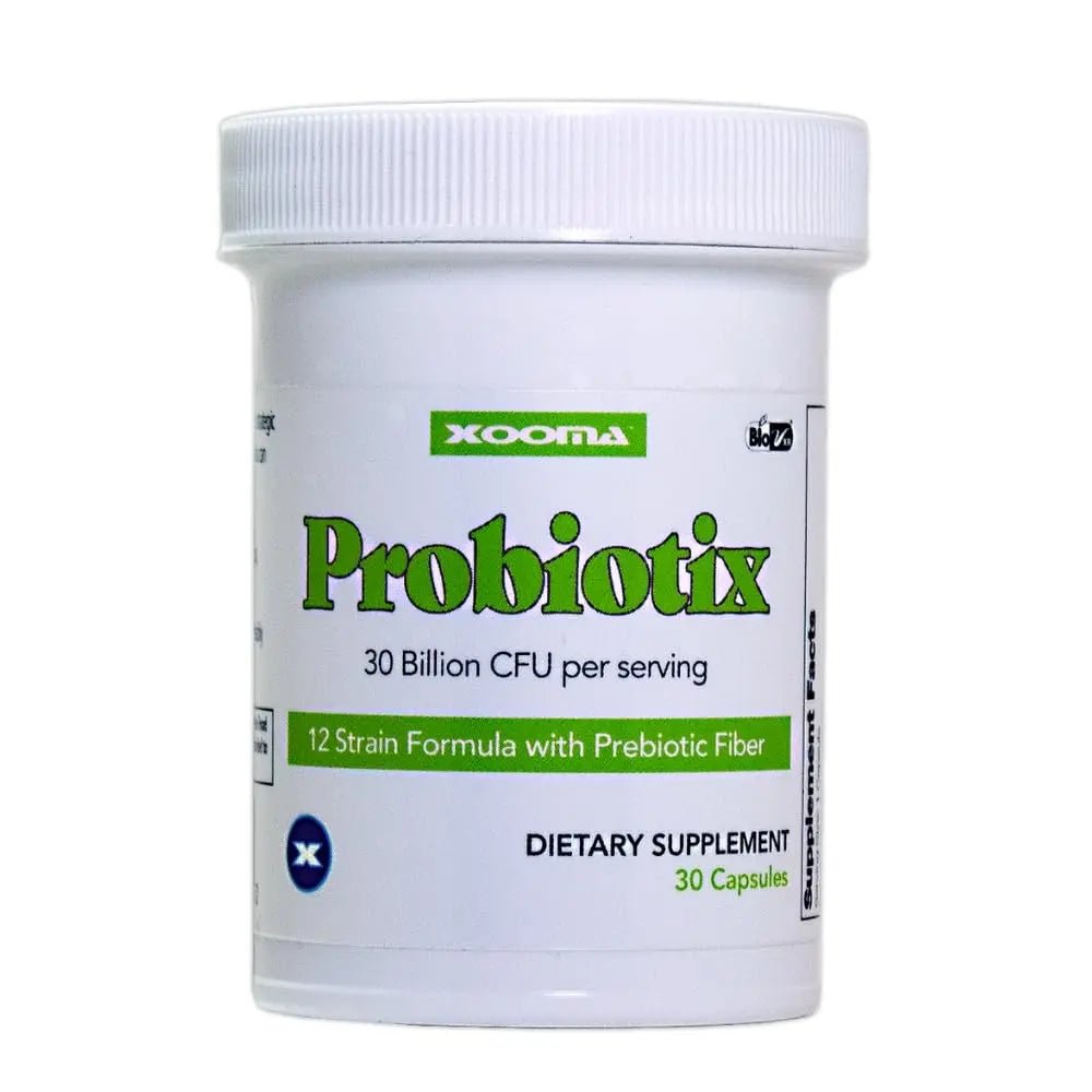 Probiotix – 12 Strain Probiotic + Prebiotic Fiber, 30 Billion CFU | Gut Health & Digestive Balance | Gas & Bloating Support | Immune System Reinforcement | Gluten, Soy & Dairy Free – 30 Capsules - Maple Wellness Supplements