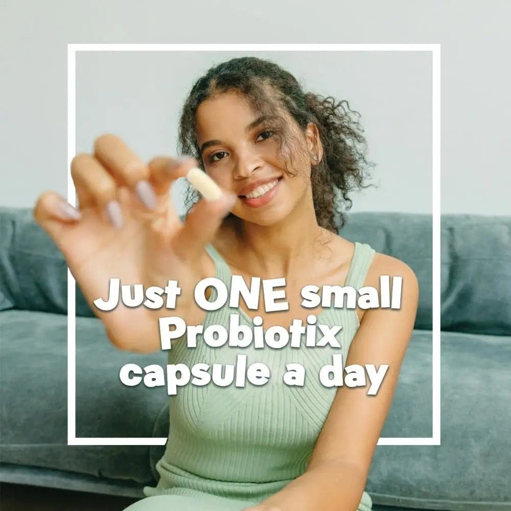 Probiotix – 12 Strain Probiotic + Prebiotic Fiber, 30 Billion CFU | Gut Health & Digestive Balance | Gas & Bloating Support | Immune System Reinforcement | Gluten, Soy & Dairy Free – 30 Capsules - Maple Wellness Supplements