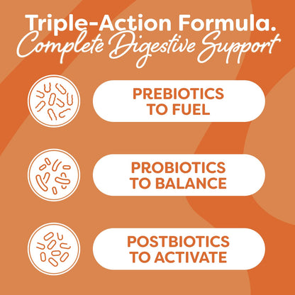 Probulin Total Care Probiotic Supplement, Daily Gut, Digestive, and Immune Health Probiotics Capsules for Men and Women, 20 Billion CFU, Vegan, 90 Count Bottle - Maple Wellness Supplements