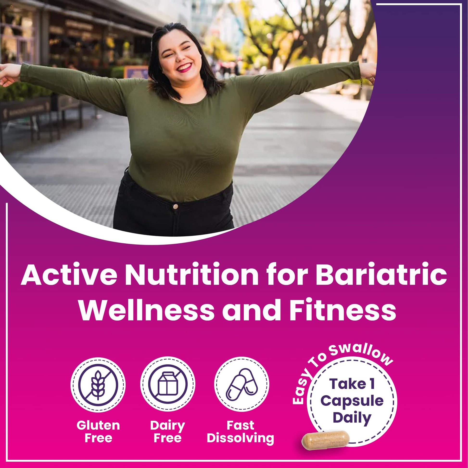 ProCare Health Bariatric Multivitamin 45mg Iron – Once Daily Capsule for Gastric Bypass, Sleeve & Post-Op Support – 90 Easy-to-Swallow Capsules - Maple Wellness Supplements