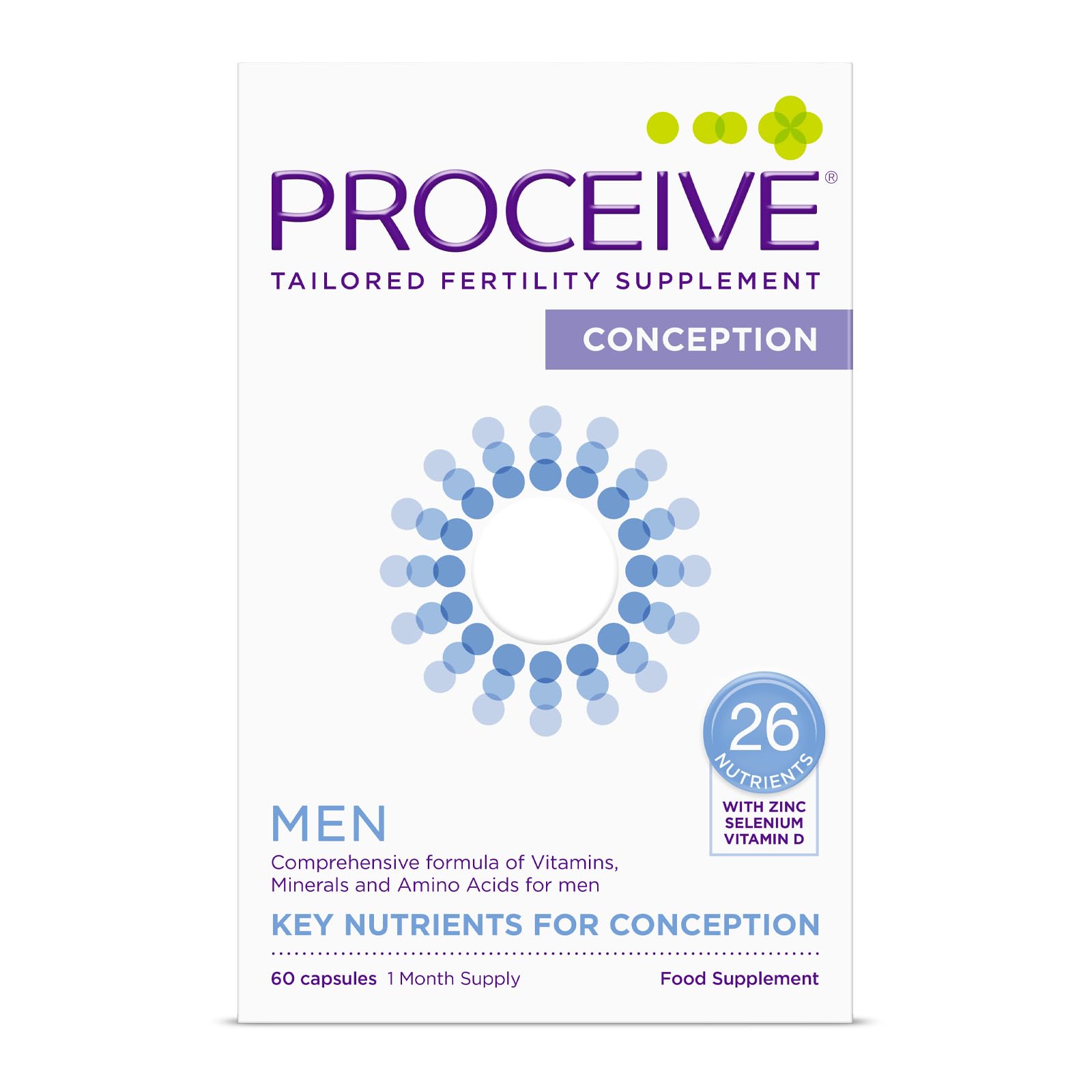 Proceive® Men Fertility Supplement for Conception - Vitamins & Minerals for Men Trying - Maple Wellness Supplements