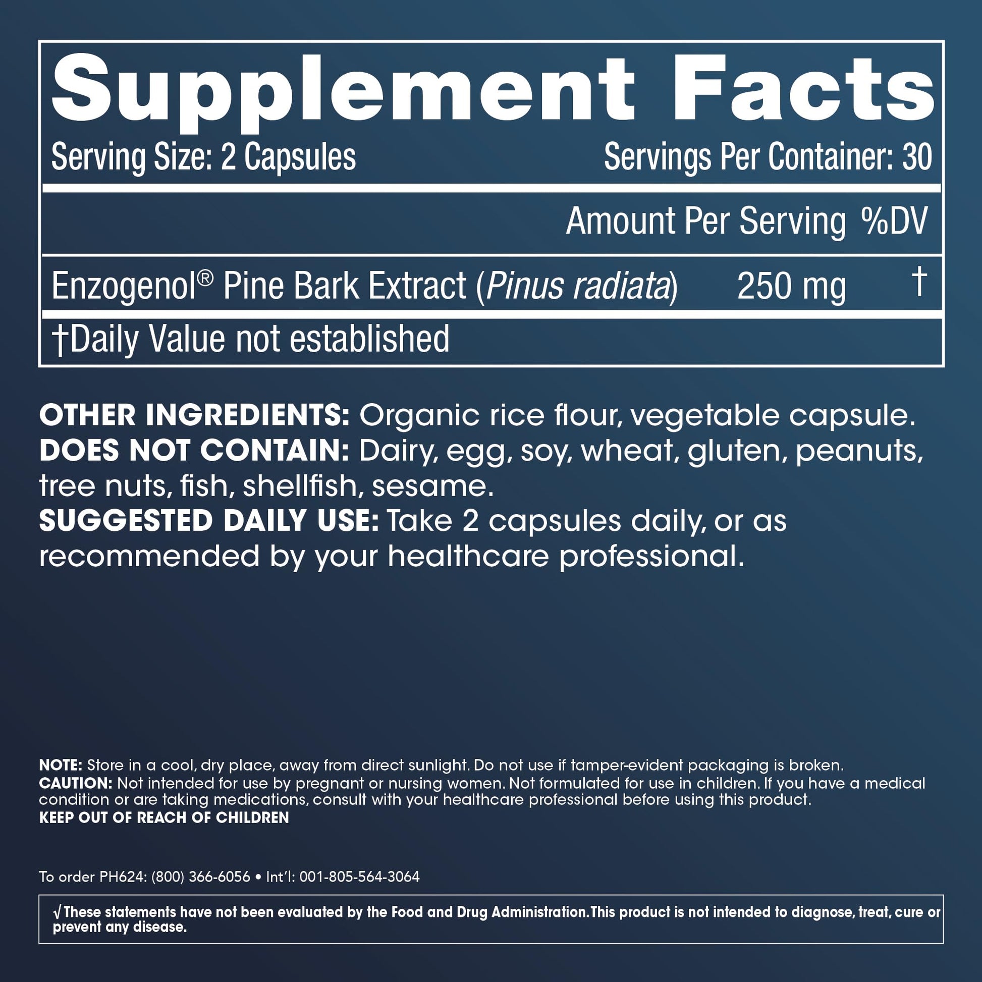 ProHealth Enzogenol Pine Bark Extract | 60 Capsules | New Zealand Sourced Antioxidant Support | Triple 3rd Party Tested, GMP Manufactured in The USA - Maple Wellness Supplements