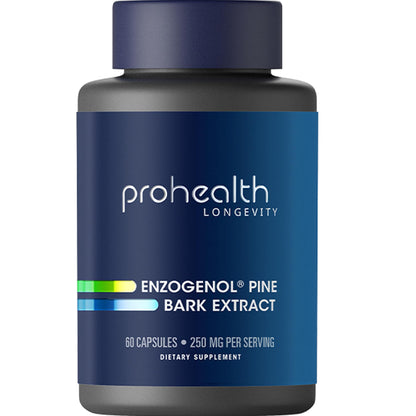 ProHealth Enzogenol Pine Bark Extract | 60 Capsules | New Zealand Sourced Antioxidant Support | Triple 3rd Party Tested, GMP Manufactured in The USA - Maple Wellness Supplements