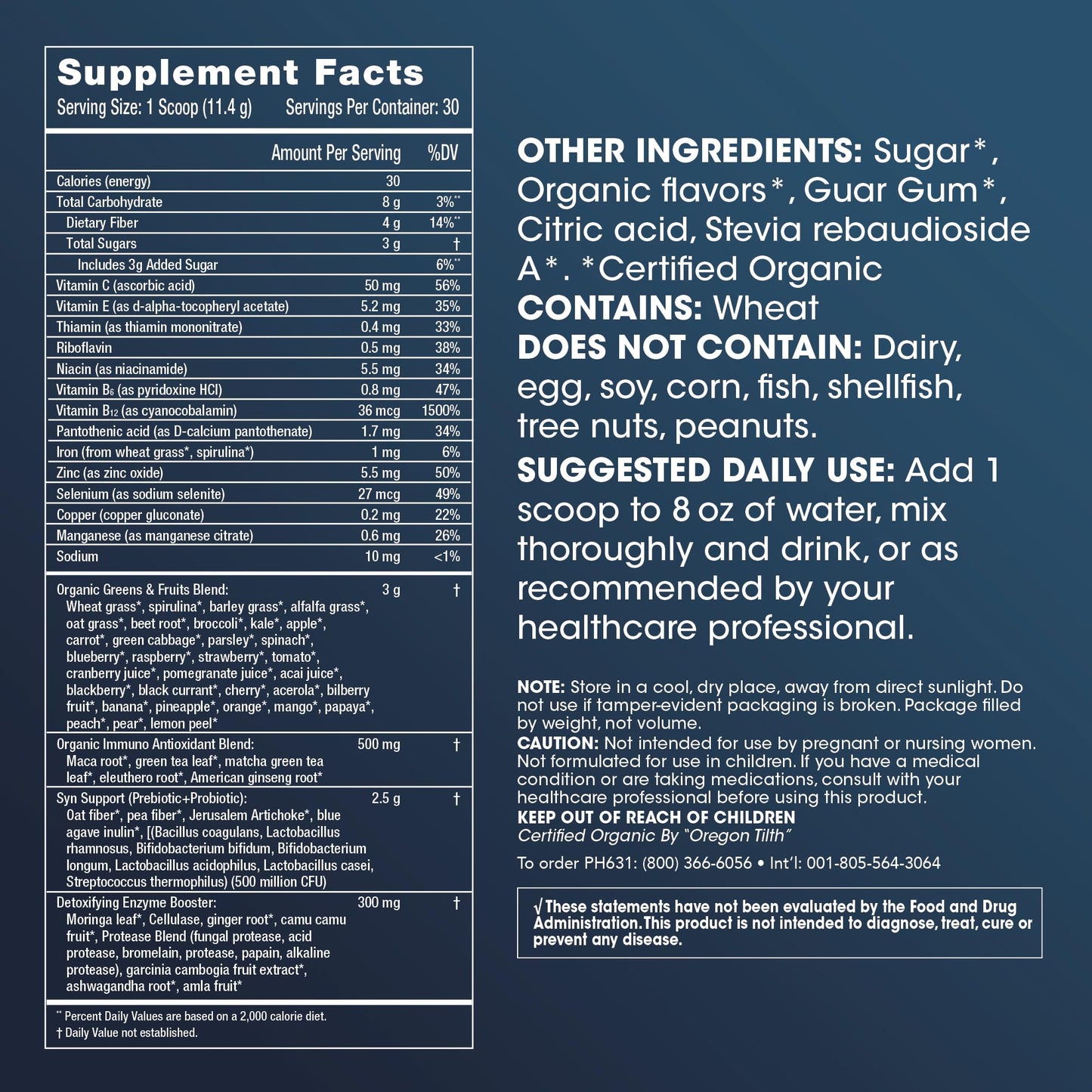 ProHealth Longevity Greens- Delicious Organic Healthy Greens for Energy & Aging - Maple Wellness Supplements