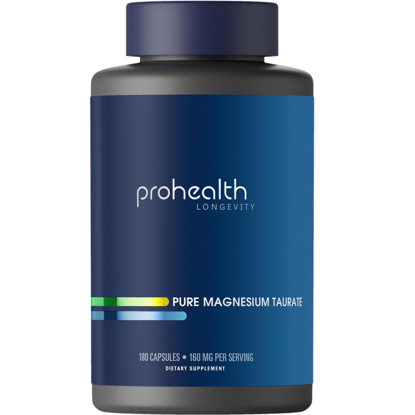 ProHealth Pure Magnesium Taurate, 160mg per Serving | Optimal Bioavailability Supplement for Healthy Aging | Supports Brain, Heart, and Muscle Health | Third-Party Tested for Quality | 180 Capsules - Maple Wellness Supplements