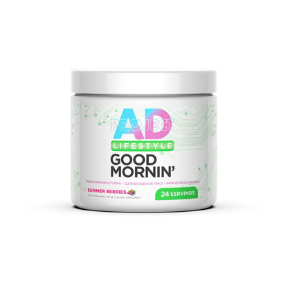 Project AD Life Good Morning Detox and Performance Drink, Naturally Flavored and Formulated with L-GLutamine, Apple Cider Vinegar, and Aloe Vera (24 Servings, Summer Fruits) - Maple Wellness Supplements