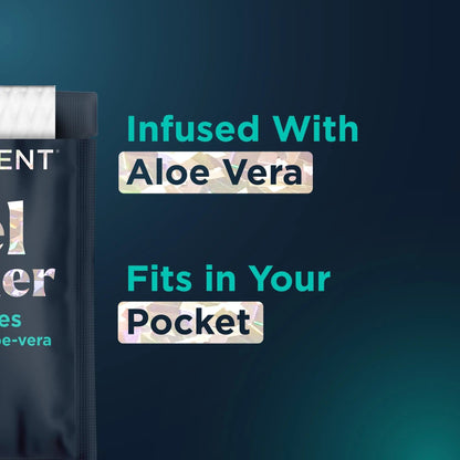 Promescent After Sex Clean Up Wipes Individually Wrapped Made with Aloe Vera, Gentle pH Balanced Formula Sex Wipes for Men, Women & Couples (40 Count) - Maple Wellness Supplements