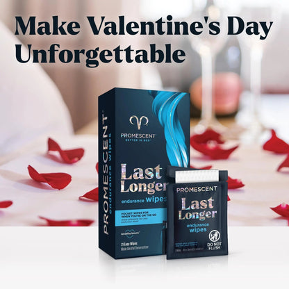 Promescent Delay Wipes Sexual Enhancer for Men to Last Longer in Bed, Extended Climax Control with Benzocaine for Male Genital Desensitizing - Increase Duration (7 Count) - Maple Wellness Supplements