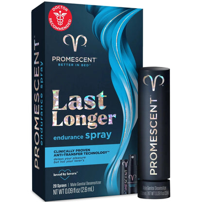 Promescent Desensitizing Delay Spray for Men Clinically Proven to Help You Last Longer in Bed - Better Maximized Sensation + Prolong Climax for Him, 2.6 ml - Maple Wellness Supplements