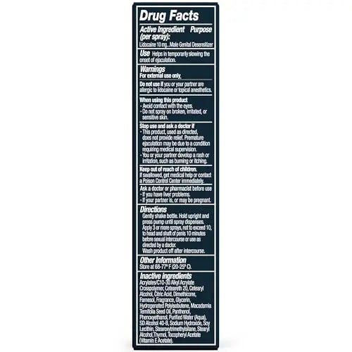 Promescent Desensitizing Delay Spray for Men Clinically Proven to Help You Last Longer in Bed - Better Maximized Sensation + Prolonged Climax for Him,7.4ml - Maple Wellness Supplements