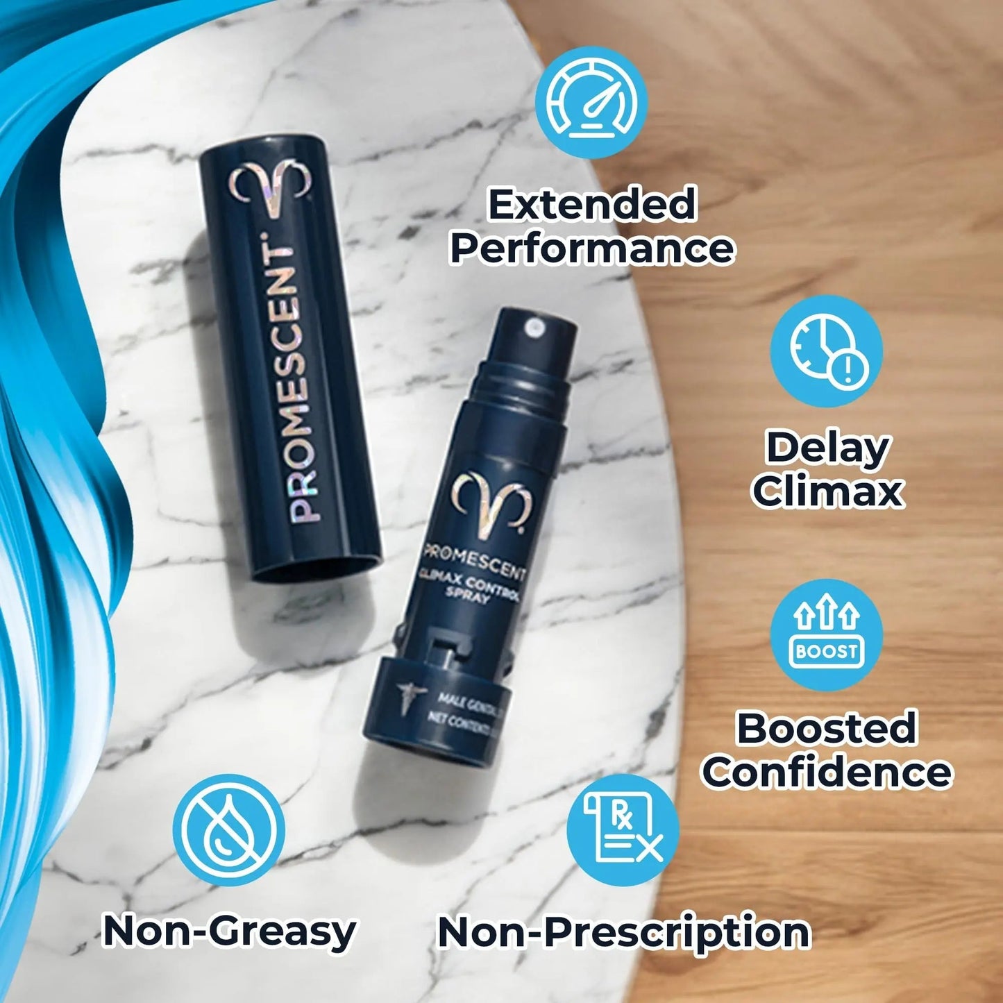 Promescent Desensitizing Delay Spray for Men Clinically Proven to Help You Last Longer in Bed - Better Maximized Sensation + Prolonged Climax for Him,7.4ml - Maple Wellness Supplements