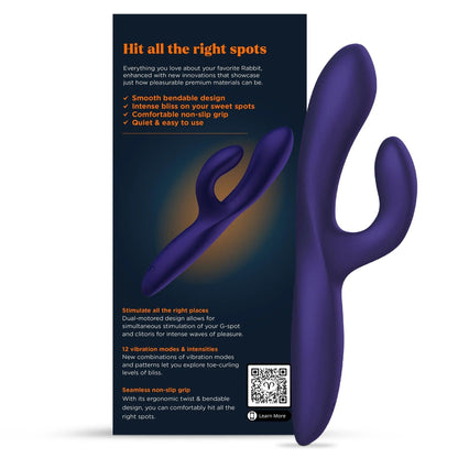 Promescent Rabbit Vibrator, Thrusting Dildo Womens Adult Sex Toys 12 Stimulation Settings, Women Sex Toys, Clitoral Stimulator for Women, The Ultimate G Spot Vibrator, Unmatched Waterproof Sex Toy - Maple Wellness Supplements