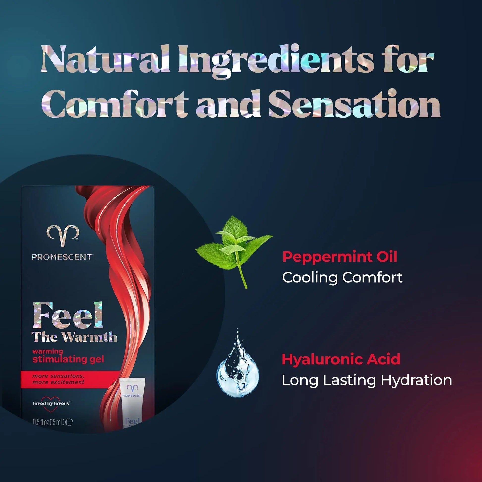 Promescent Warming Gel for Women, Personal Gel for Her, Intimate Lube, Non-Sticky Warming Lubricant, 75 Applications (15ml) - Maple Wellness Supplements