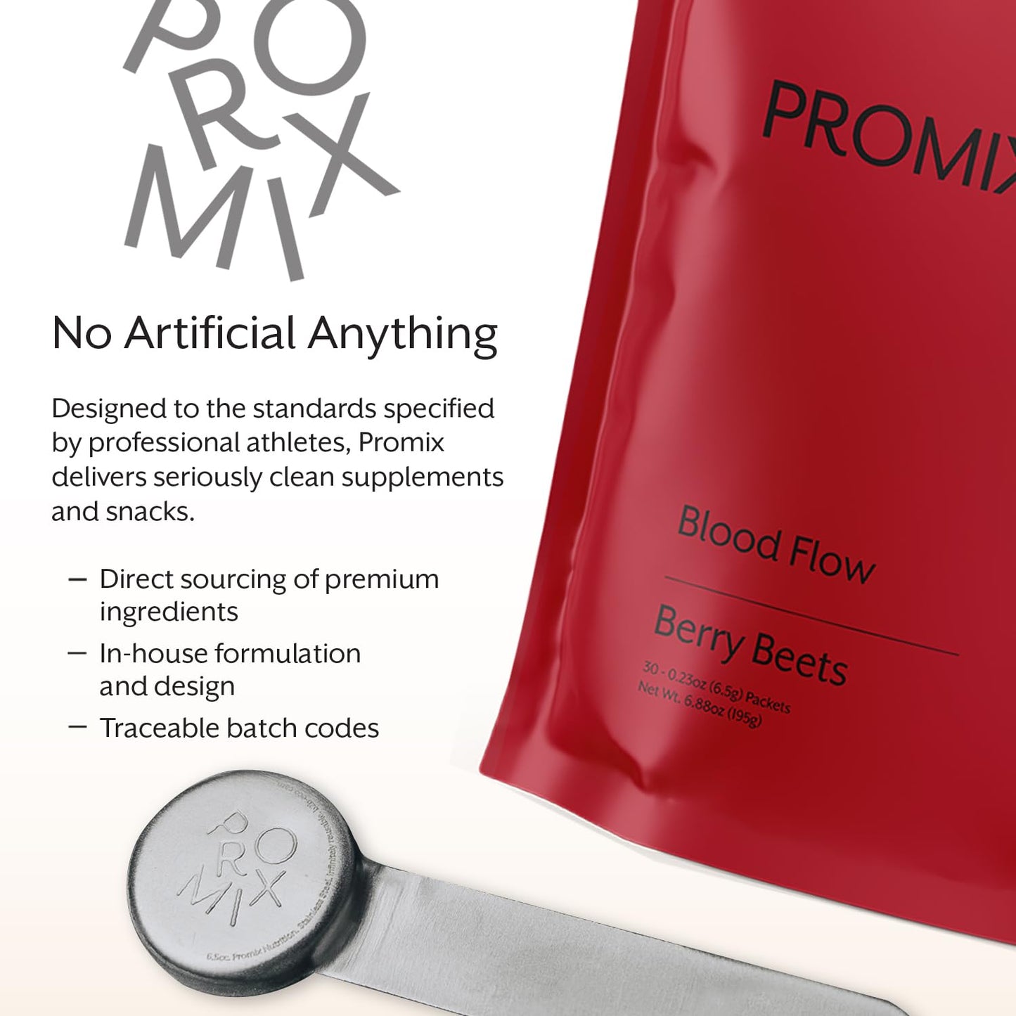 ProMix Nutrition Blood Flow - Nitric Oxide Supplement with Organic US Beet Root Powder - Cold Pressed, Low Temp Dehydration - 30 Servings - Maple Wellness Supplements