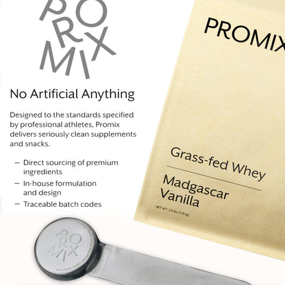 Promix Whey Protein Powder, Vanilla - 5lb Bulk - Grass-Fed & 100% All Natural - Maple Wellness Supplements
