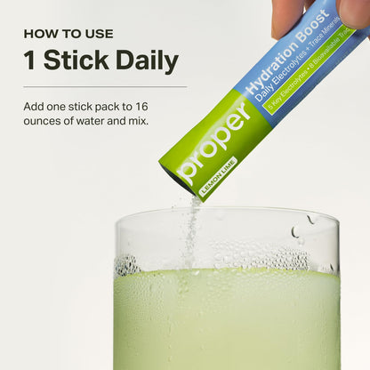Proper Hydration Sticks – Electrolyte Powder Drink Mix Packets with Trace Minerals for Rapid Hydration – Naturally Flavored – No Artificial Sweeteners - Maple Wellness Supplements