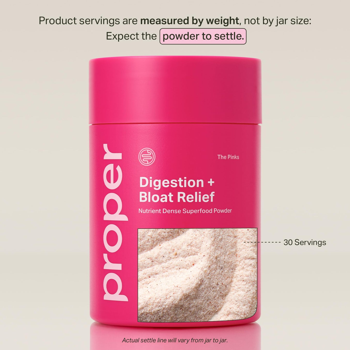 Proper, The Pinks Digestion and Bloat Relief. Drink Mix with Gut Health Probiotics, Prebiotics, Beet Root & Enzymes for Digestive Support. Bloating and Microbiome - Maple Wellness Supplements