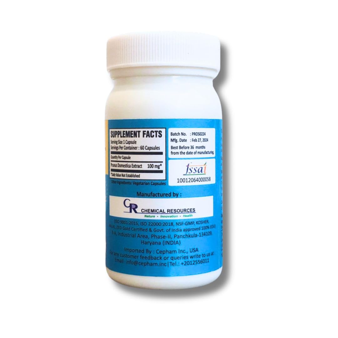 Prosman Supplement - Supports Healthy ageing & Improves Urinary Function | Patented Ingredient | Prunus domestica/pygeum (1Pack- 60 Capsules) - Maple Wellness Supplements