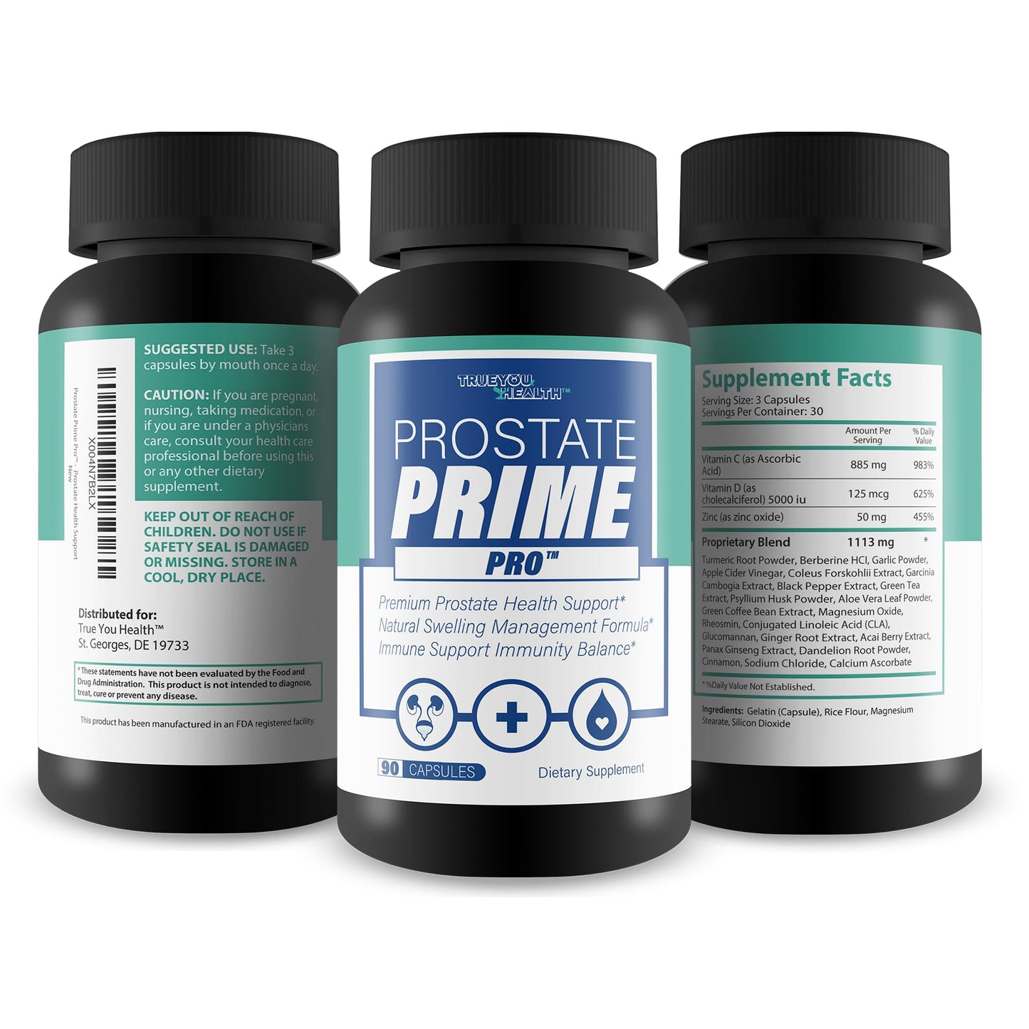Prostate Prime Pro - Improved Formula - Our Best Prostate Support Supplement For Men’s Health - Natural Prostatitis Prostate Health - Natural Prostate Remedies - Men Prostate Vitamin Prostaprime Pills - Maple Wellness Supplements