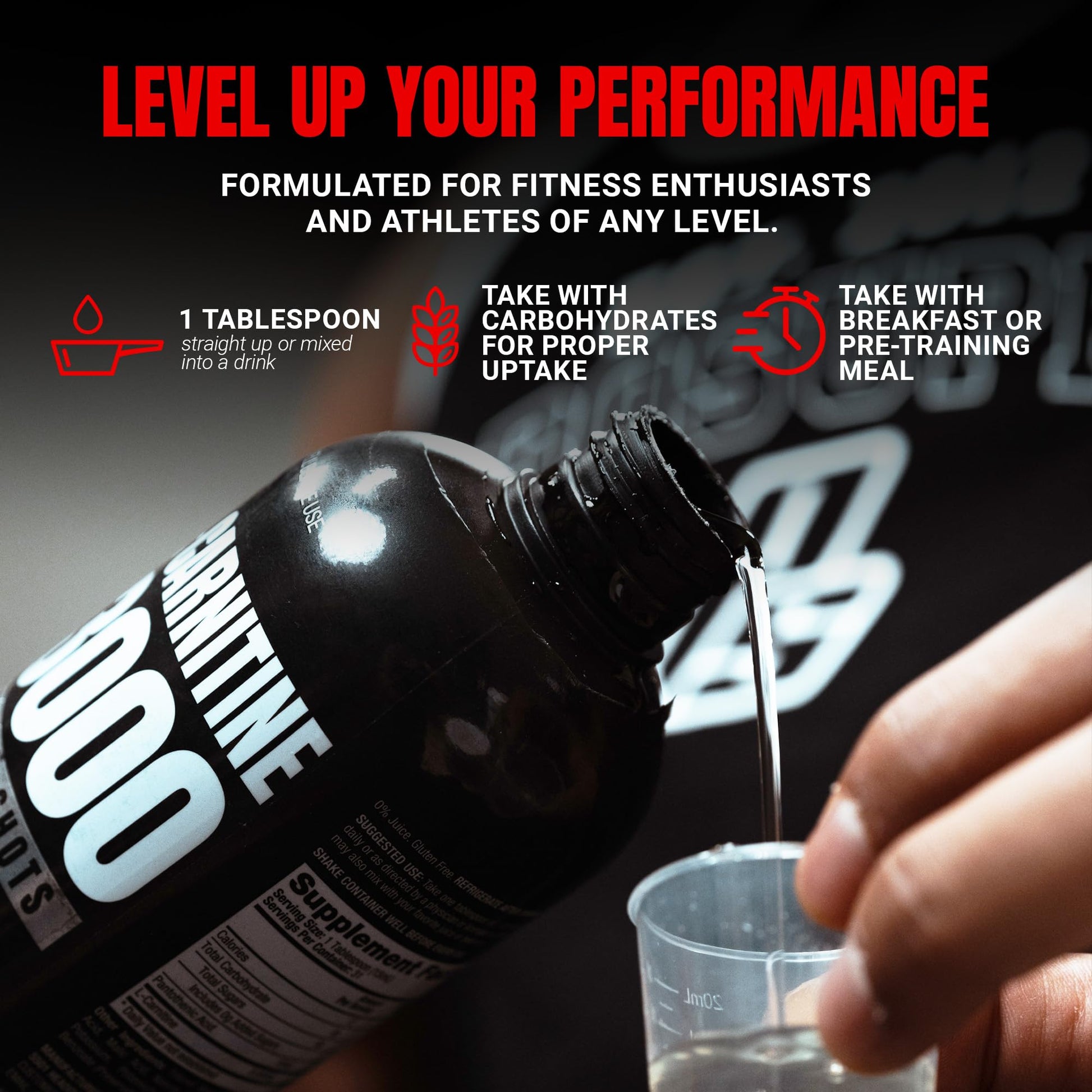 ProSupps L-Carnitine Liquid 3000, Stimulant-Free Liquid Shots for Men & Women - Clean Workout Drink for Energy, Performance & Muscle Recovery - Maple Wellness Supplements