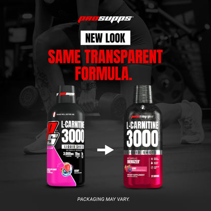 ProSupps L-Carnitine Liquid 3000, Stimulant-Free Liquid Shots for Men & Women - Clean Workout Drink for Energy, Performance & Muscle Recovery - Maple Wellness Supplements