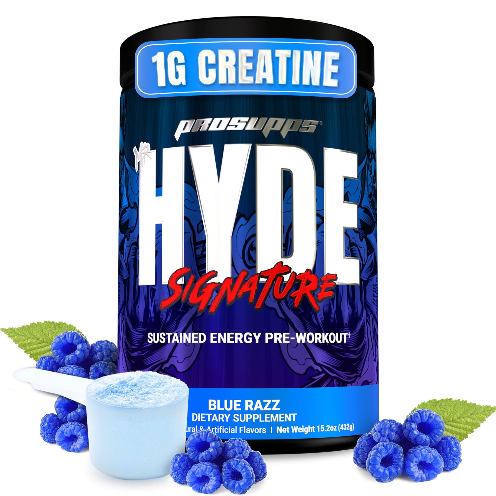 ProSupps Mr. Hyde Signature Pre Workout Powder with Creatine, Beta Alanine & Caffeine - Performance, Energy & Endurance - Clean Fitness & Gym Supplements - Maple Wellness Supplements