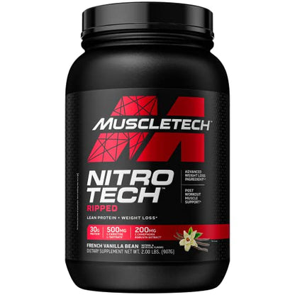 Protein Powder for Weight Loss - MuscleTech Nitro-Tech Ripped - Whey Protein Powder - Maple Wellness Supplements