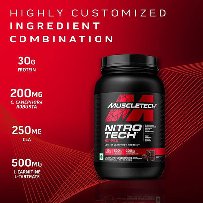 Protein Powder for Weight Loss |MuscleTech Nitro-Tech Ripped |Whey Protein Powder - Maple Wellness Supplements