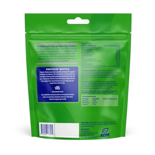Protexin Daily Care Gut+ Mobility | 60 Dog Chews, Chicken and Bacon Flavor Dog Supplement | Probiotics for Dogs, Dog Postbiotics - Maple Wellness Supplements