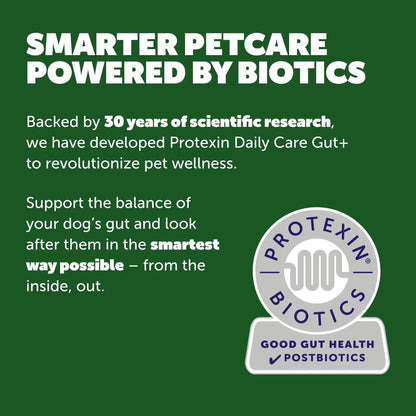 Protexin Daily Care Gut+ Mobility | 60 Dog Chews, Chicken and Bacon Flavor Dog Supplement | Probiotics for Dogs, Dog Postbiotics - Maple Wellness Supplements