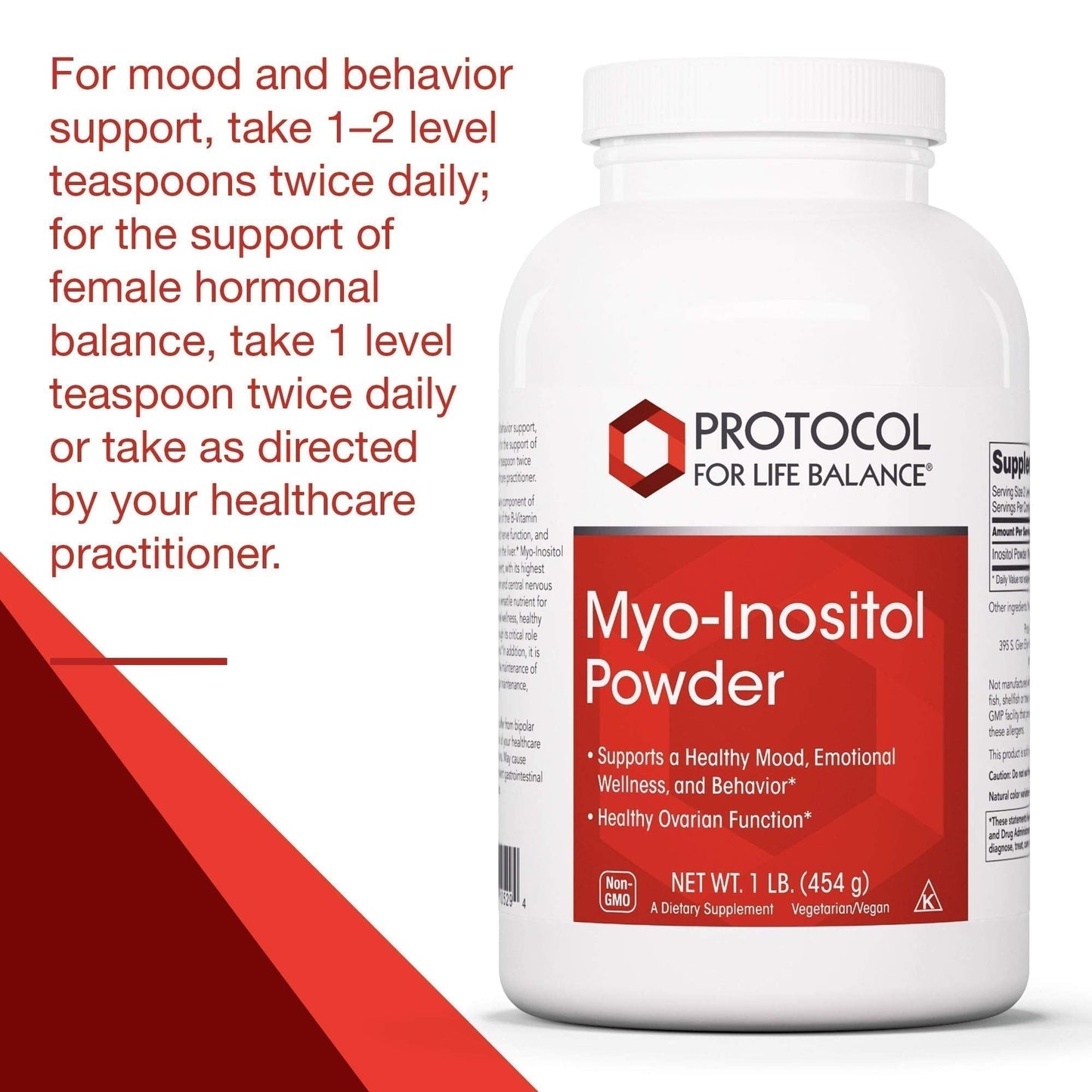 Protocol For Life Balance - Myo-Inositol Powder - Supports a Healthy Mood, Emotional - Maple Wellness Supplements