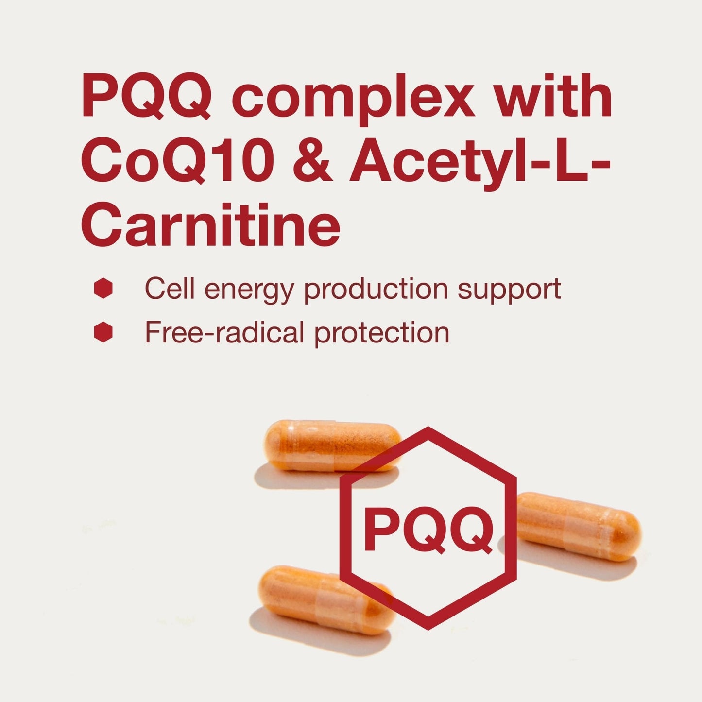 PROTOCOL FOR LIFE BALANCE PQQ Complex - Mitochondrial Health - with CoQ10 & L Carnitine - B Vitamin - Supplement for Energy - 30 Veg Caps - Maple Wellness Supplements