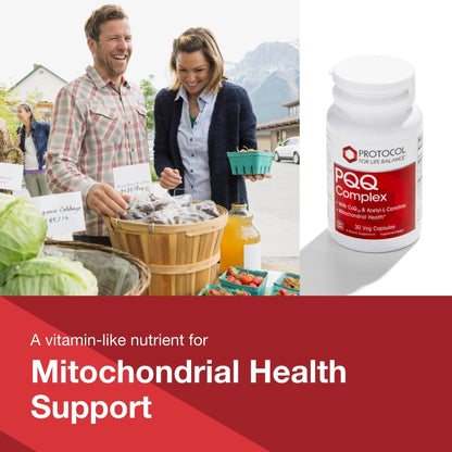 PROTOCOL FOR LIFE BALANCE PQQ Complex - Mitochondrial Health - with CoQ10 & L Carnitine - B Vitamin - Supplement for Energy - 30 Veg Caps - Maple Wellness Supplements