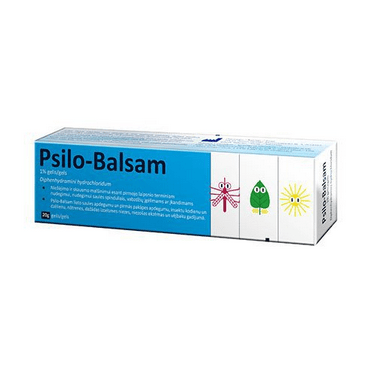 Psilo-Balsam 1% Gel 20g. Allergic Itching Irritation Urticaria Insect Bite Sunburn Skin - Maple Wellness Supplements