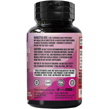 Pueraria Mirifica Capsules 2000mg Daily - Breast Enhancement Pills and Estrogen Supplement for Women and Men, Breast Enlargement Pills for Women and Transgender - Breast Growth Breast Enhancer - Maple Wellness Supplements