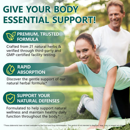 PULLING OIL Lymphatic Drainage Supplements 240 Softgels | Herbal Blend with Echinacea, Dandelion & Burdock Root for Women & Men | Promotes Healthy Circulation & Fluid Balance - Maple Wellness Supplements