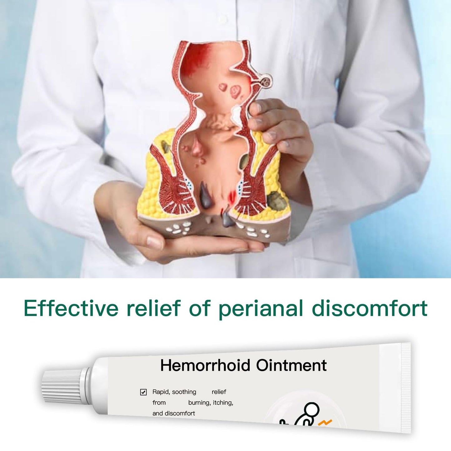 Pumei Hemorrhoid Cream,Herbal Hemorrhoid Ointment,Massage Hemorrhoids Ointment,for Men and Women Herbal Hemorrhoids Cream - Maple Wellness Supplements