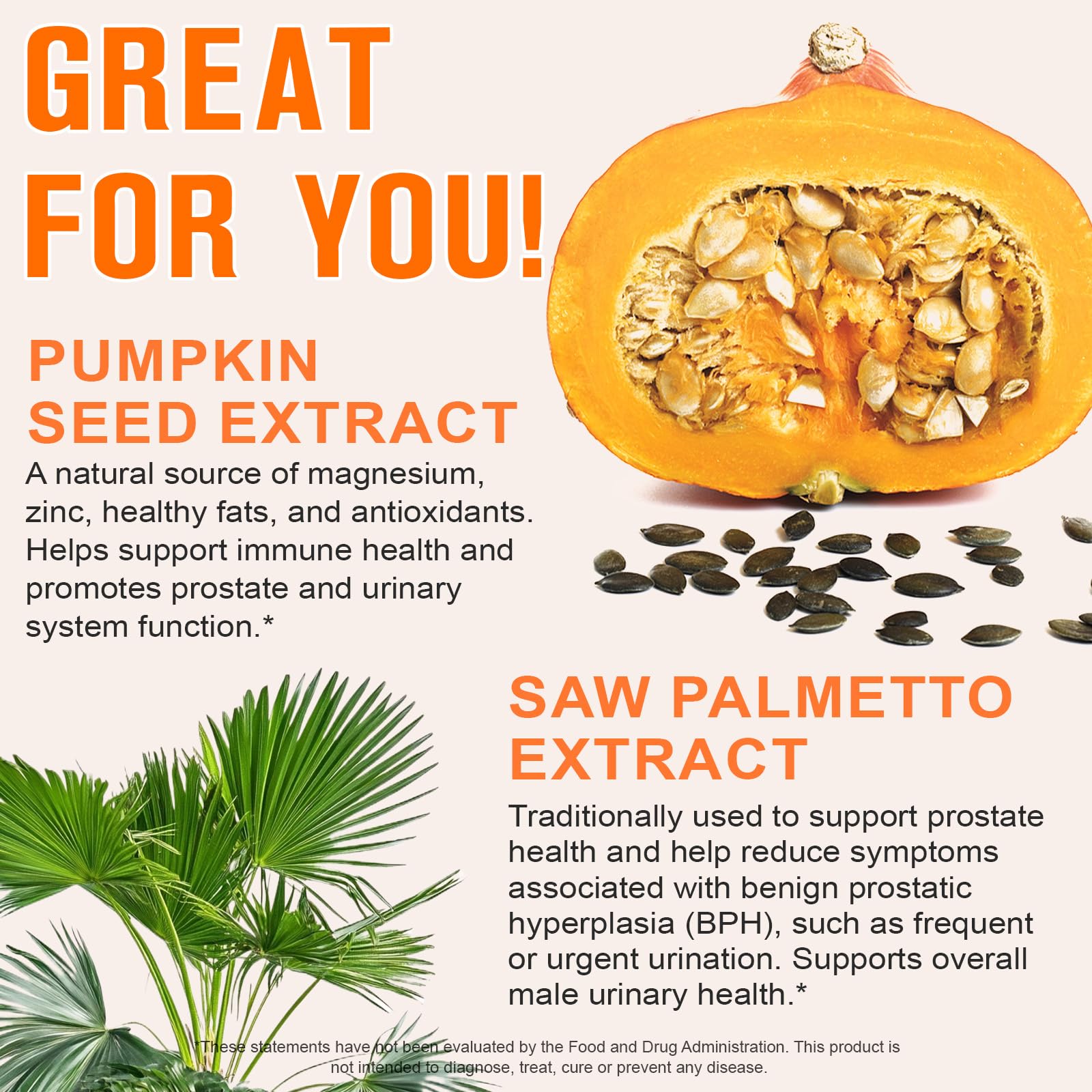 Pumpkin Seed Oil with Saw Palmetto, 1000mg per Serving, 300 Softgels – Cold Pressed Pumpkin Seed Oil Capsules for Hair, Prostate, Urinary & Bladder Health - Maple Wellness Supplements