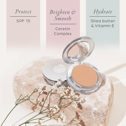 PUR Beauty 4-in-1 Pressed Mineral Makeup Powder Foundation with SPF 15 - Concealer & Finishing Compact Pressed Powder for Face - Buildable Medium to Full Coverage Foundation Powder (Blush Medium) - Maple Wellness Supplements