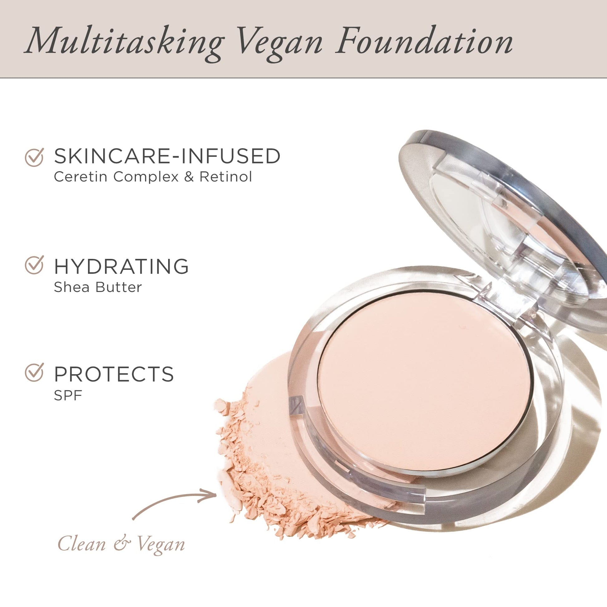 PUR Beauty 4-in-1 Pressed Mineral Makeup Powder Foundation with SPF 15 - Concealer & Finishing Compact Pressed Powder for Face - Buildable Medium to Full Coverage Foundation Powder (Fair Ivory) - Maple Wellness Supplements