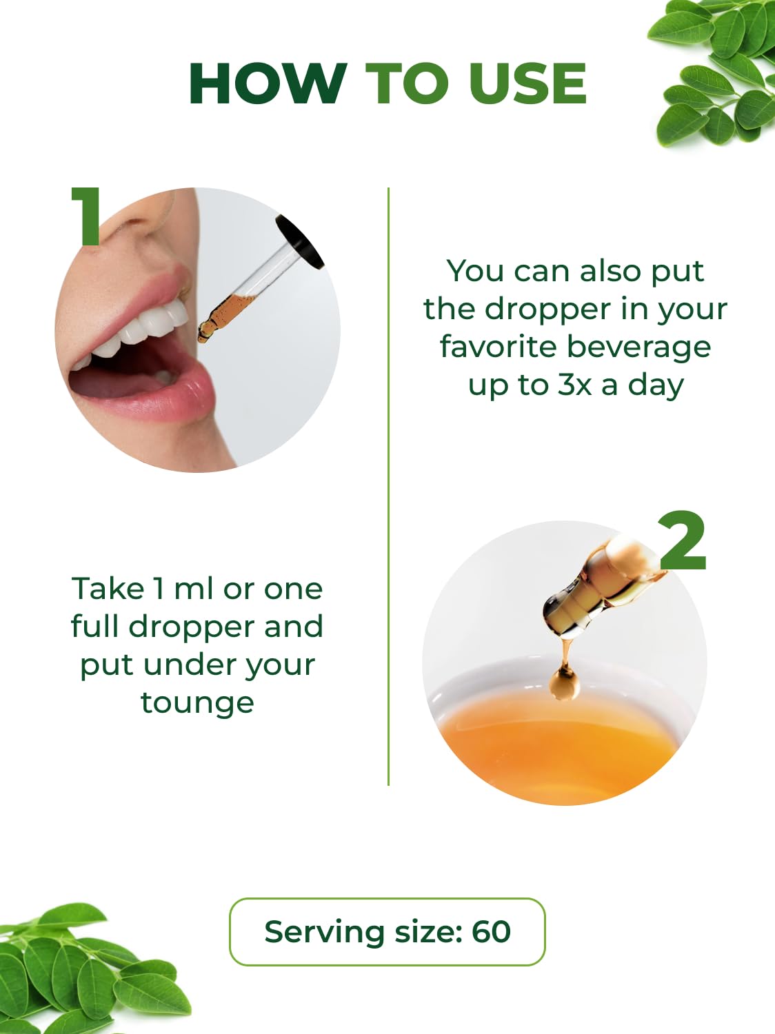 PURA VIDA MORINGA Leaf Extract Liquid Drops - USDA Organic Certified - Highly Purified, Bioavailable & Faster Absorption than Moringa Powder or Capsules - Maple Wellness Supplements