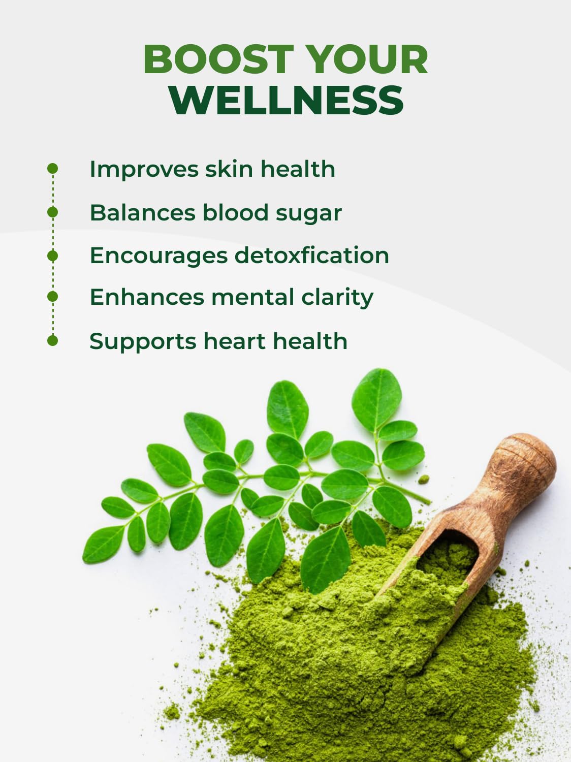 PURA VIDA MORINGA Organic Moringa Powder, Premium 100% Leaf Powder Single Origin - USDA Organic Moringa Oleifera Leaf - Maple Wellness Supplements